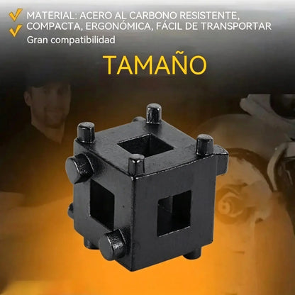 🔧 Herramienta de compresión de pistones de pinza de freno – Universal, función de trinquete de 360° 🚗✨
