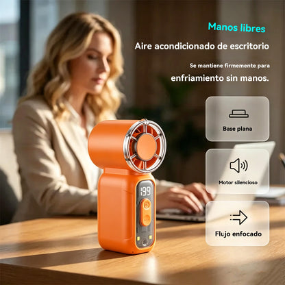50% DE DESCUENTO💨Ventilador pequeño, portátil, duradero y práctico con alta velocidad❄️