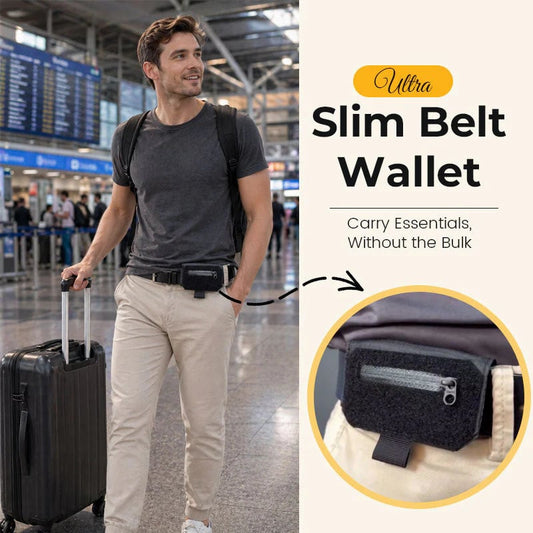 💳 ¡50% DE DESCUENTO AHORA!🛡️ Cartera delgada para cinturón: sin volumen y discreta para llevarla. Perfecta para viajar y para el uso diario ✈️