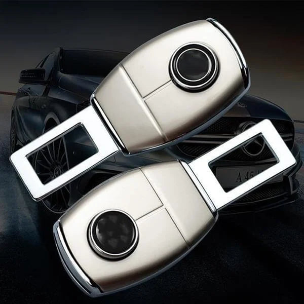 【2 piezas】🚗👍 Extensor metálico para el cinturón de seguridad del coche: diseño extendido para un viaje más cómodo.