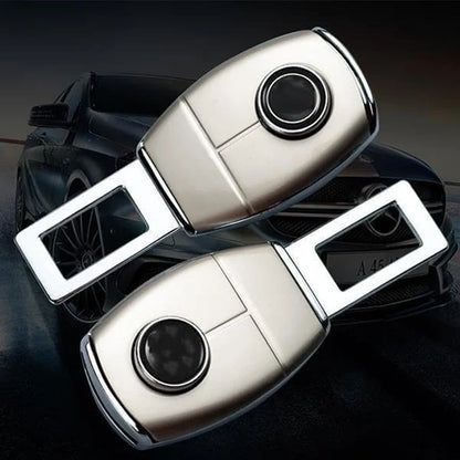 【2 piezas】🚗👍 Extensor metálico para el cinturón de seguridad del coche: diseño extendido para un viaje más cómodo.