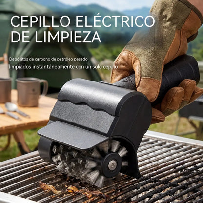 🔋🧹 Cepillo eléctrico inalámbrico para limpieza de barbacoas – batería de litio, multifuncional y fácil de usar 🔥🍖