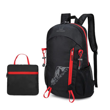 Mochila, mochila plegable para exteriores, mochila de senderismo ligera y resistente al agua.