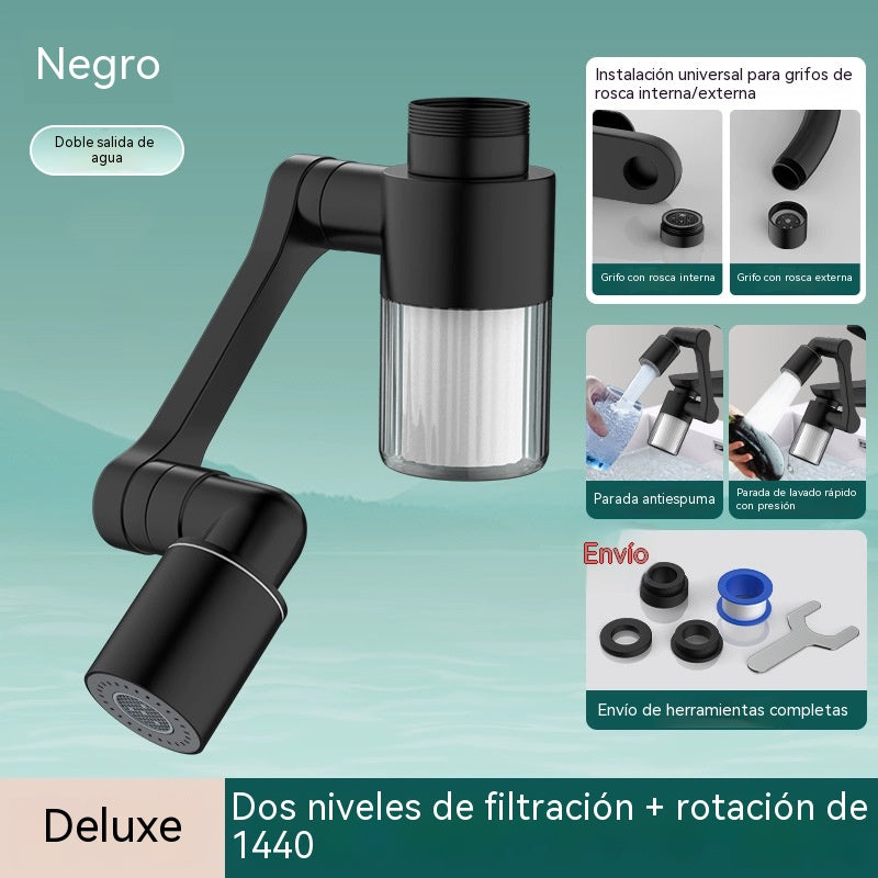 💥💥Nuevo tipo de grifo giratorio universal con filtro.