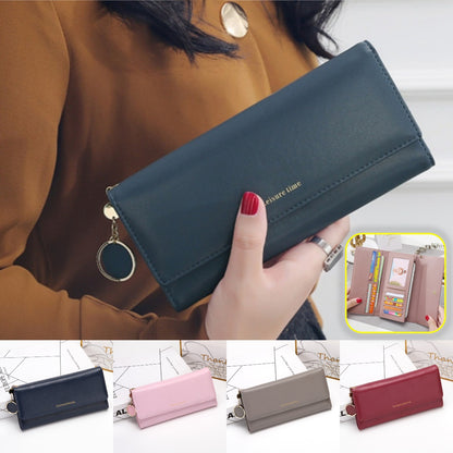 🔥🔥👜【50%OFF】Nueva cartera de cuero multicapa para mujer de moda 2026