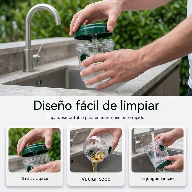 【2 piezas 25 €】🐝☀️ Trampa solar para avispas para patios y jardines 🔋🌿 – Altamente eficiente, recargable, resistente a la intemperie, cubre hasta 500 metros cuadrados.