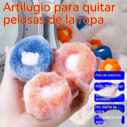 💖【100 unidades】por solo 25 euros🧼✨Bola limpiadora anti-enredos y quitapelusas para lavadora