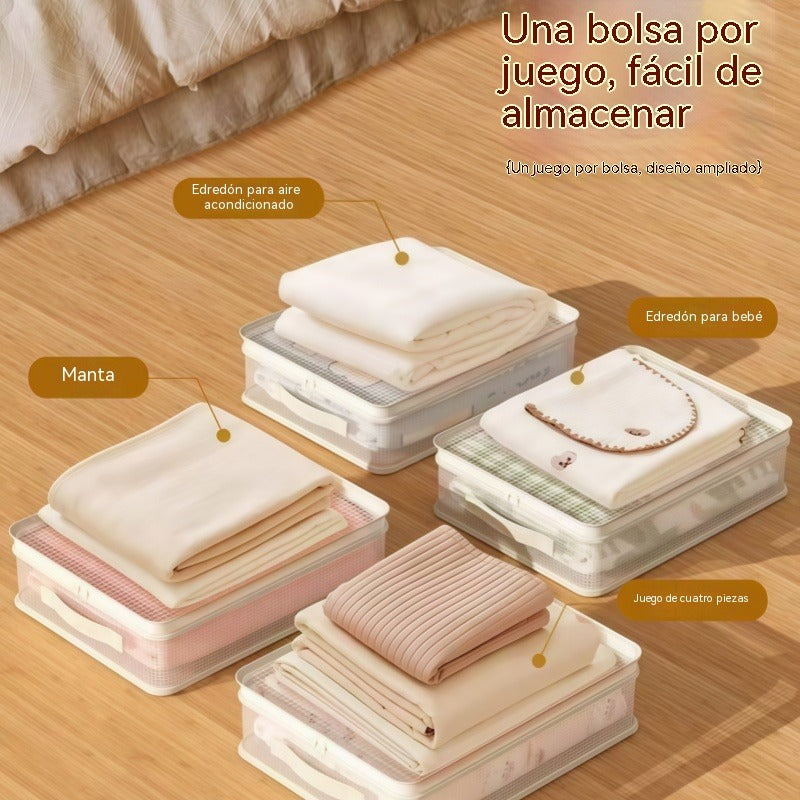 【6 piezas】👍Bolsas de almacenamiento de malla para uso doméstico, que previenen la formación de moho y polvo.