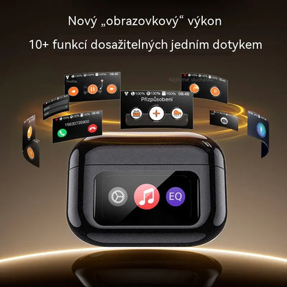 🎧 Bezdrôtové športové Bluetooth slúchadlá s klipom a farebným LCD displejom