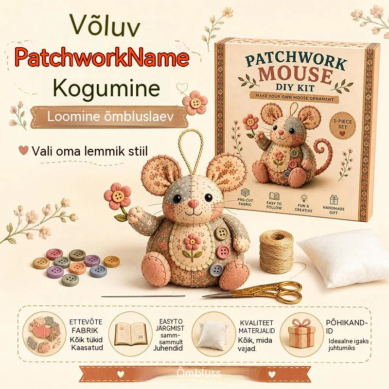 🧵Vintage plush-hiire meisterdamiskomplekt