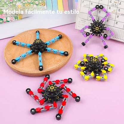 ✨Nuevo fidget spinner, robot giratorio transformable, juguete antiestrés