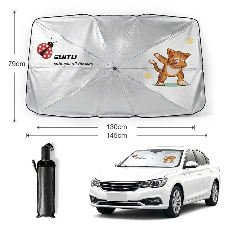 🚗 ¡50% de descuento ahora! ☀️ Parasol para coche: aislamiento térmico eficaz, protección contra rayos UV y protector de parabrisas fácil de plegar.