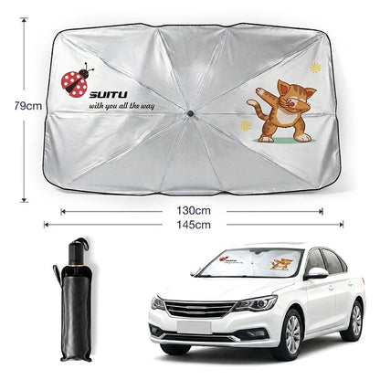 🚗 ¡50% de descuento ahora! ☀️ Parasol para coche: aislamiento térmico eficaz, protección contra rayos UV y protector de parabrisas fácil de plegar.