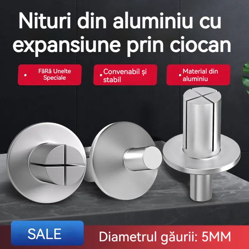 【100PCS】🔧 Remaches de aluminio con expansión de martillo: ¡fijación rápida y segura sin esfuerzo!🔩