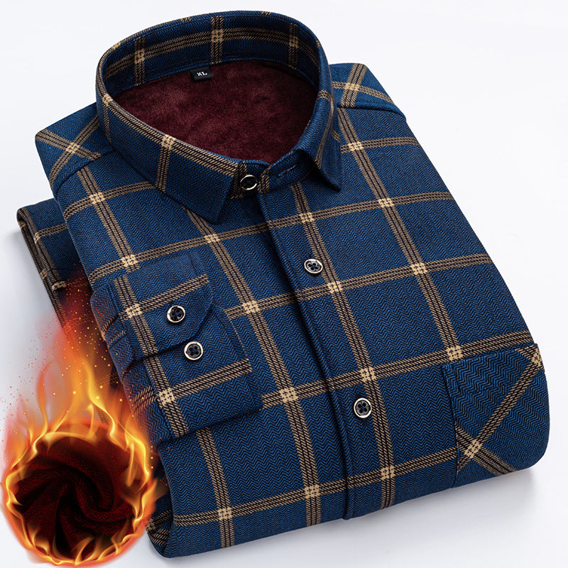 👔【L-5XL】Nova muška termo majica s obostranim plišem za jesen i zimu – moderna i svestrana.