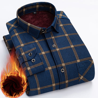 👔【L-5XL】Nova muška termo majica s obostranim plišem za jesen i zimu – moderna i svestrana.