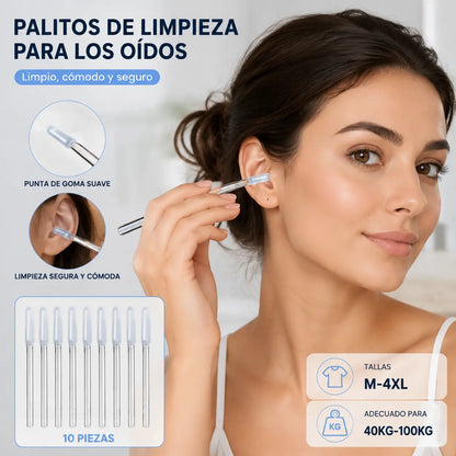 【40 piezas/2 cajas】【Eliminación de cerumen altamente efectiva】Nuevo palito de limpieza de oídos especialmente diseñado