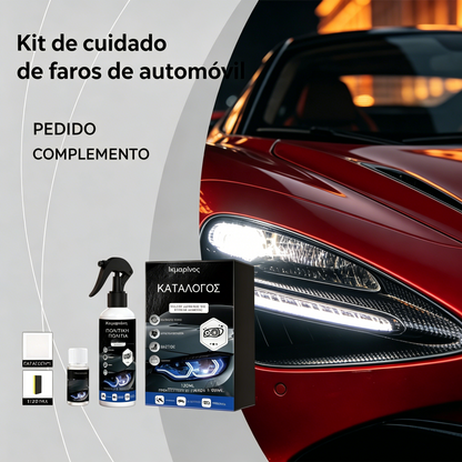 🚗💡Kit de restauración de faros de coche: productos para limpieza, eliminación de manchas, brillo y cuidado.