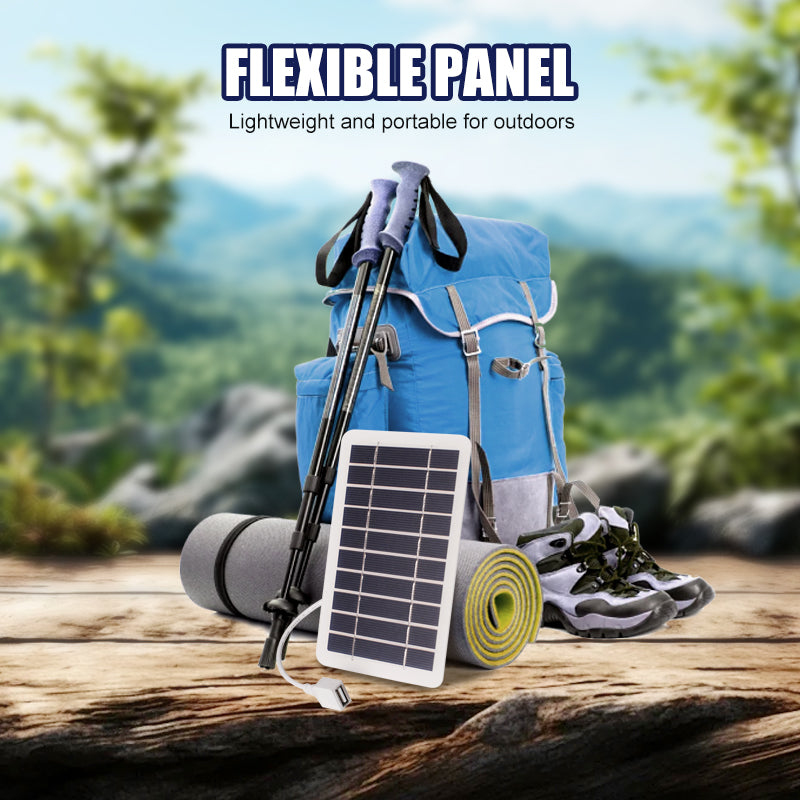 🌞Primavera: ¡50% de descuento!🔋Panel solar ultraligero (2W 5V) – Cargador USB portátil para senderismo y acampada – Versátil y resistente a la intemperie.