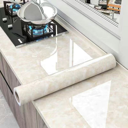 Papel pintado autoadhesivo imitación mármol: adhesivos de pared decorativos, impermeables y resistentes a la humedad, ideales para salones familiares.