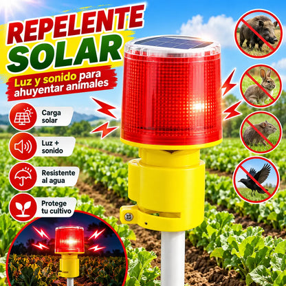 🔥🔥Luz de advertencia solar La luz de señal de torre ahuyenta eficazmente a los ladrones y animales salvajes