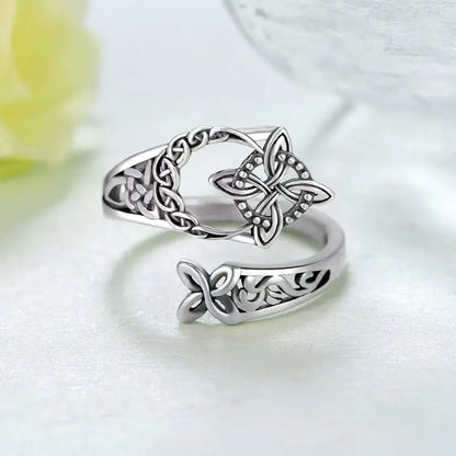 Anillo de nudo celta de plata S925 con compra 1 y llévate 1 gratis