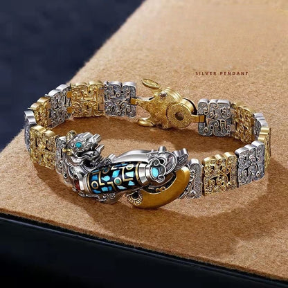 🎉⏰Oferta por tiempo limitado:🔥🧿Nueve ojos Dzi Pulsera de cuentas Pulsera Pixiu
