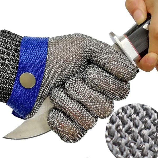 🔥🧤Guante metálico de acero inoxidable apto para uso alimentario