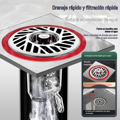 🥰【Compra 2 y llévate 2 gratis】👍Desagüe universal de gran diámetro para cocina y baño, a prueba de olores.🚿✨