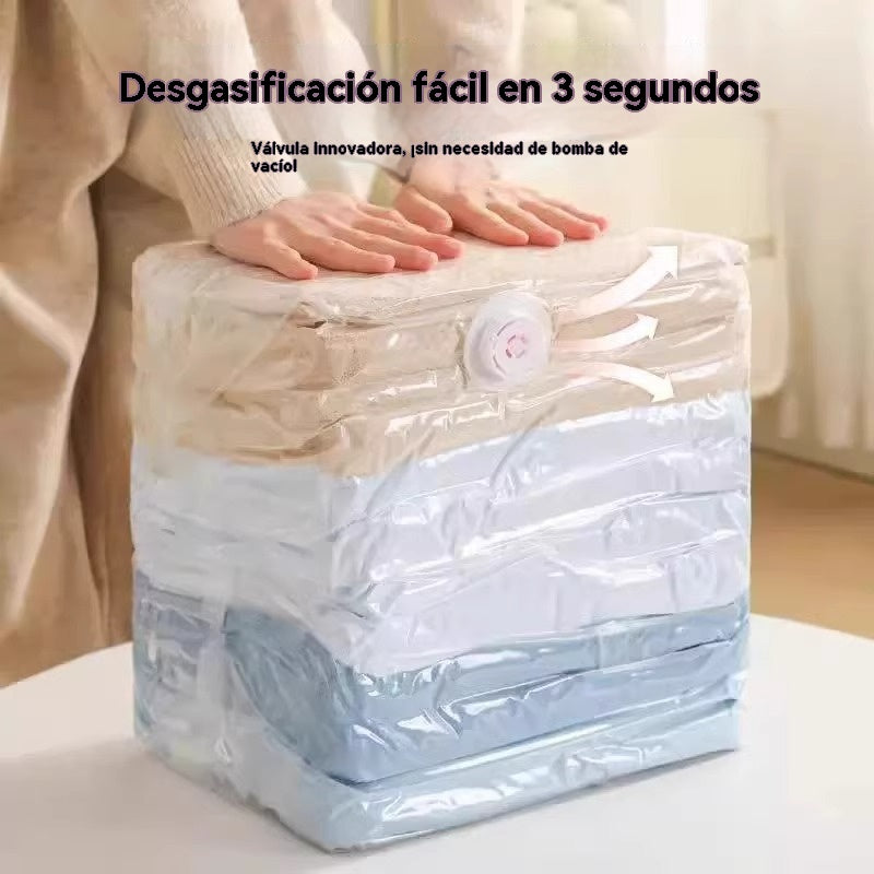 🔥【8 piezas】Bolsa de almacenamiento al vacío extragrande, compresión 3D y evaporación✨【Pequeño, Mediano, Grande, Extra Grande】