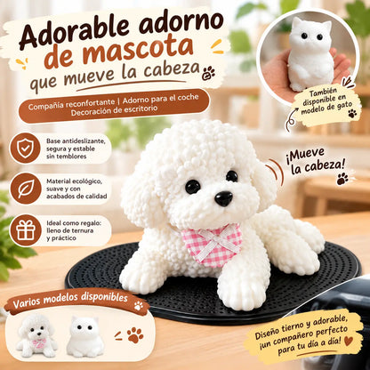 🐶✨Adorno de caniche para coche: la mejora más adorable para el salpicadero