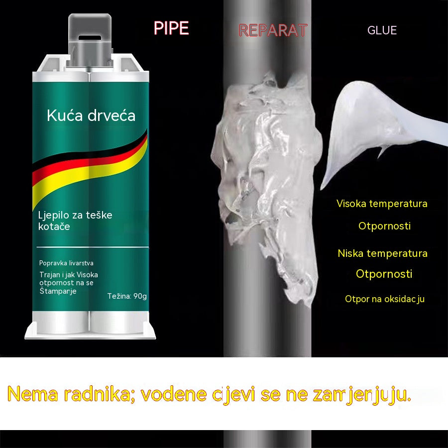 【Set od 3 dijela】🔥50% popusta na ograničeno vrijeme! 🛠️Visokočvrsto AB ljepilo za popravak metala