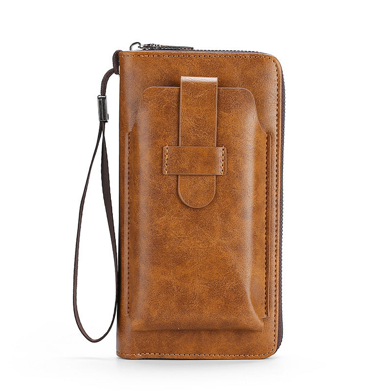 🎉⏰Oferta por tiempo limitado:💼Cartera multifuncional para hombre de cuero genuino hecha a mano de nuevo estilo