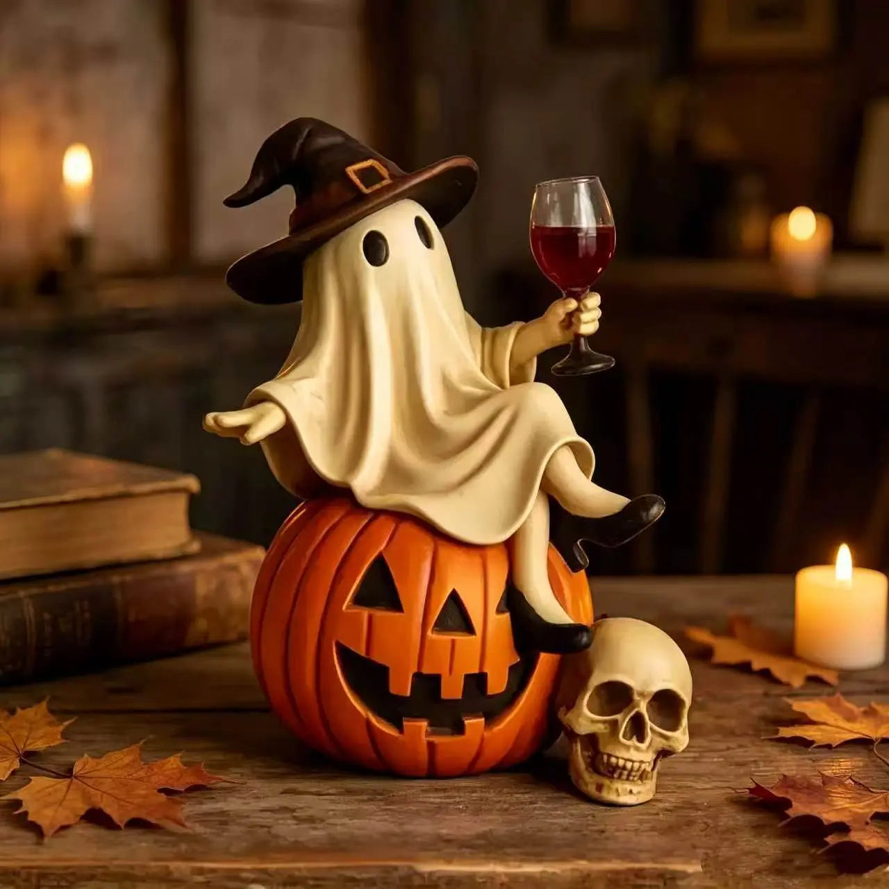 👻🍷 Noche de Vino Fantasma - Decoración de Halloween