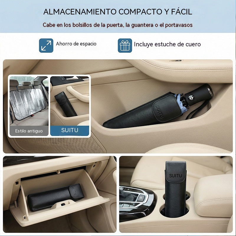🚗 ¡50% de descuento ahora! ☀️ Parasol para coche: aislamiento térmico eficaz, protección contra rayos UV y protector de parabrisas fácil de plegar.