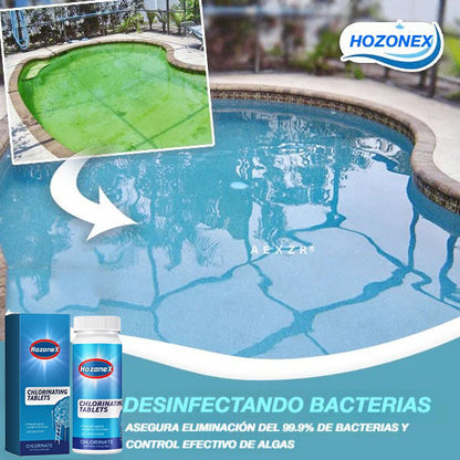 🔥Compra 2 y llévate 2 gratis🔥Tabletas limpiadoras para piscinas HOZONEX® (100 tabletas)