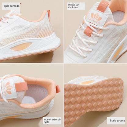 ✨【36-40】🔥👟Nuevos zapatos transpirables para mujer 2026 con suela Flyknit suave