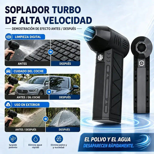 💨 Soplador Turbo de Alta Potencia – ¡Limpia tu Coche en Segundos!