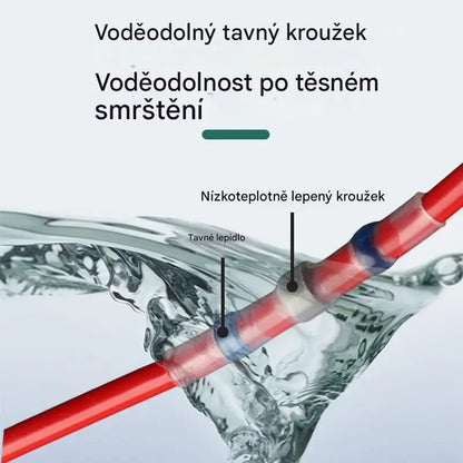 【100 kusů】 Multifunkční těsnicí manžeta na opravu přetržení drátu, kabelový konektor sady konektorů pro tepelně smrštitelné pájení