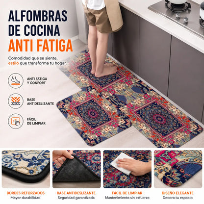 🧽 (40*60 cm + 40*120 cm)✨ Alfombra de cocina de diatomita antideslizante súper absorbente