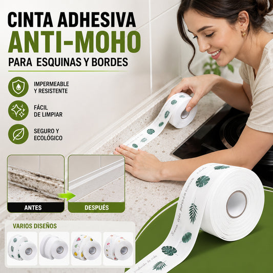 【3 piezas】Cinta de sellado impermeable para cocina: detiene fugas rápidamente, previene el moho y resiste las manchas [Color aleatorio]