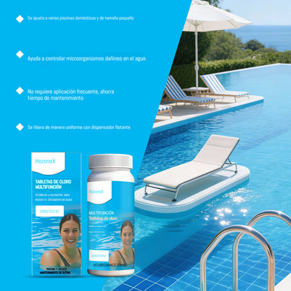 🔥Compre 1 y obtenga 1 gratis（2 botella）Pastillas efervescentes para la limpieza de piscinas