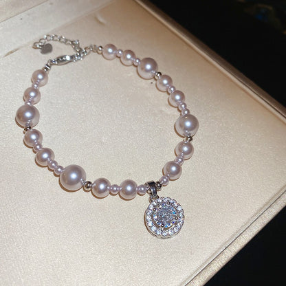 🌟🌟Pulsera francesa vintage con circonitas, estrellas y perlas