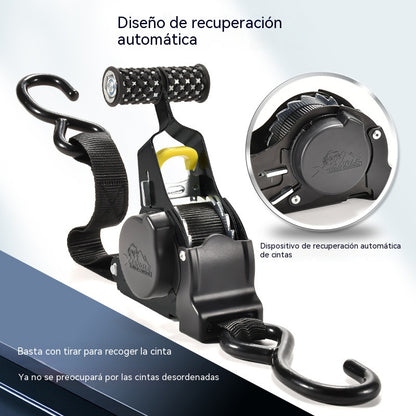 🎁🎁Correas de sujeción con retracción automática para coches y motocicletas, correas tensoras con retracción automática.