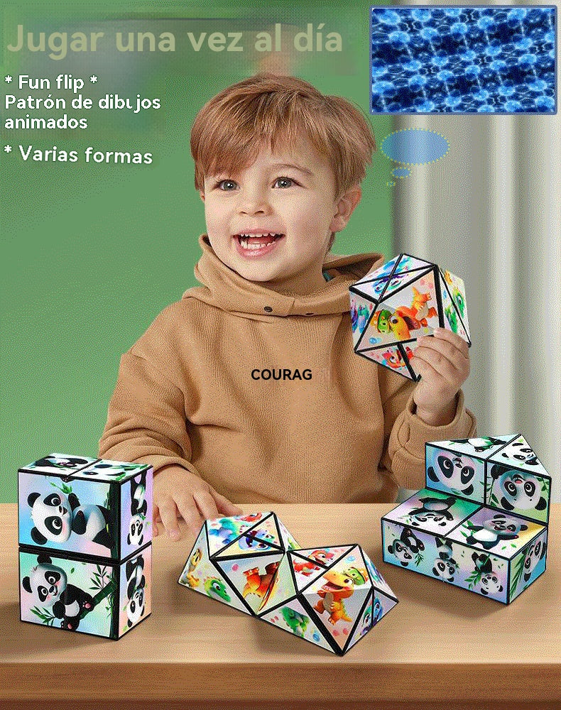 🔥【Compra 1, llévate 1 gratis】Cubo de Rubik con deformación geométrica, rompecabezas 3D, bloques de construcción🧩Precio medio desde 5 euros