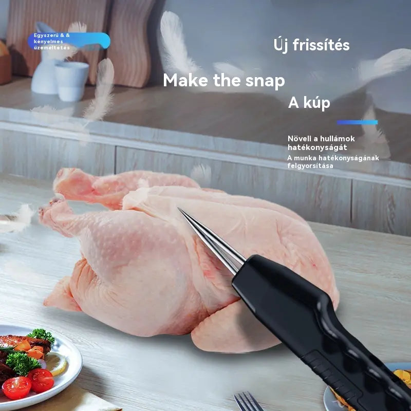 💥🔥 Hordozható és újratölthető elektromos szőrtelenítő baromfihoz 🦆🐓🐖 Vízálló, mindenféle szőrös baromfihoz használható
