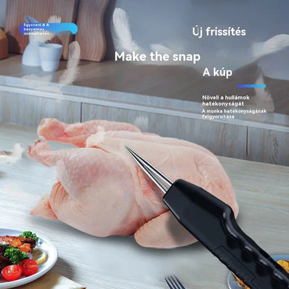 💥🔥 Hordozható és újratölthető elektromos szőrtelenítő baromfihoz 🦆🐓🐖 Vízálló, mindenféle szőrös baromfihoz használható