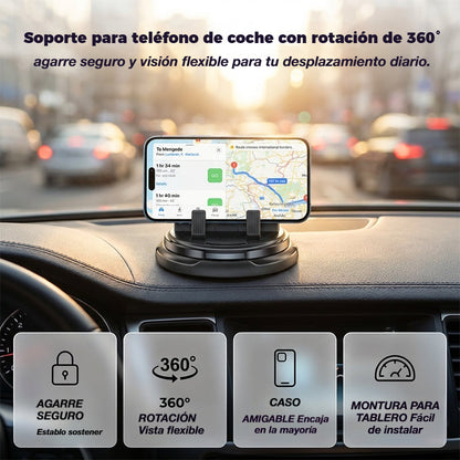 🎁【2 piezas】Soporte para teléfono móvil giratorio de 360° para coche