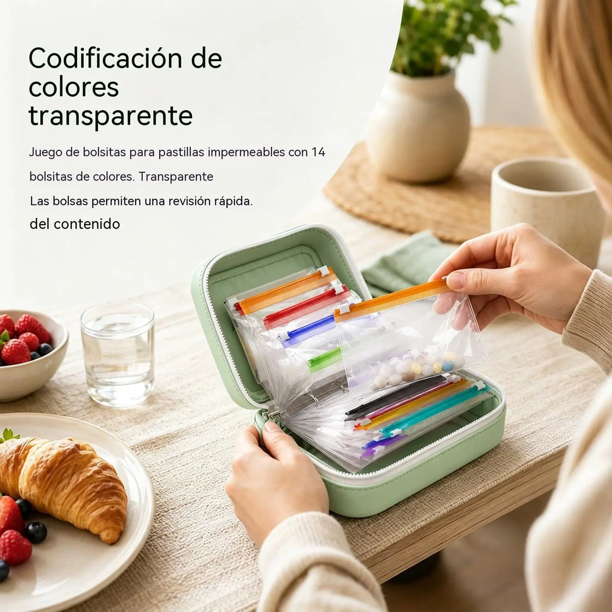 🧳 Organizador multifuncional de silicona: ¡Pastillas, joyas y monedas, todo perfectamente organizado en un solo lugar! 💎✨