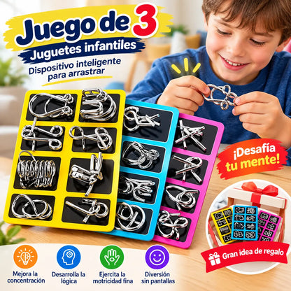 【Juego de 3】Juguetes infantiles, dispositivo inteligente para arrastrar